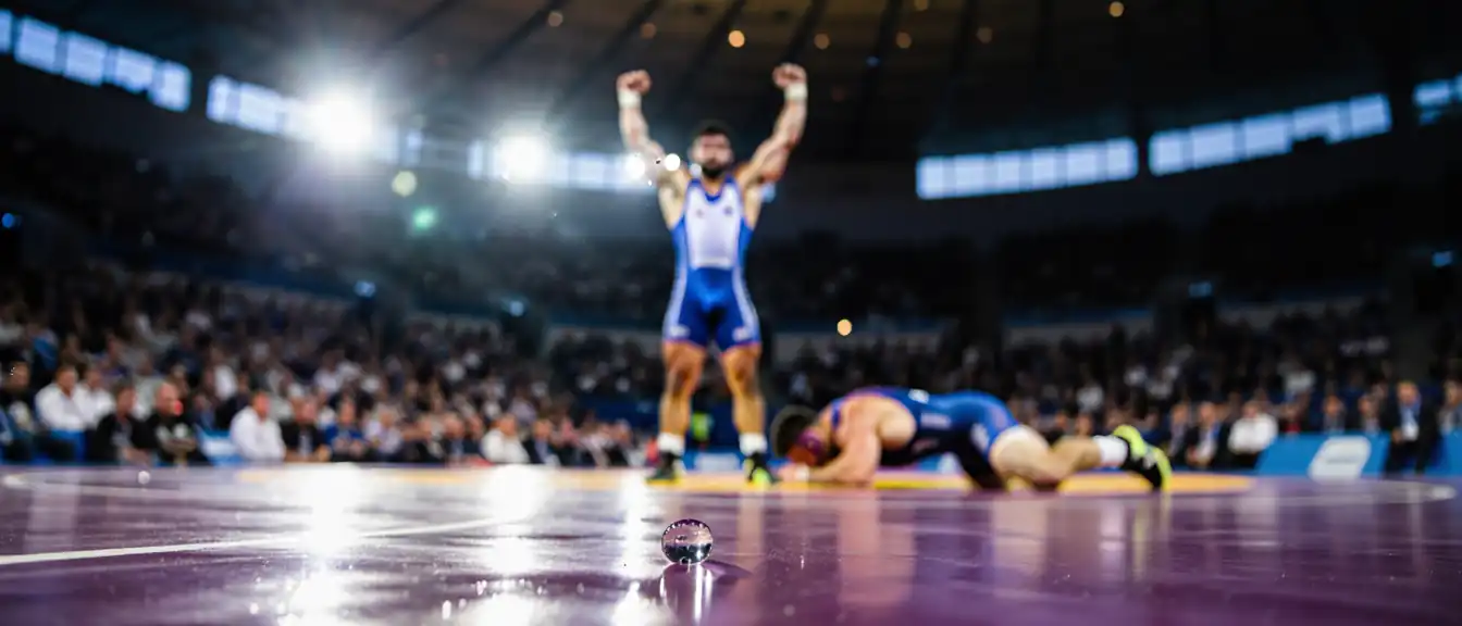Абдулла Курбанов пробился в решающий поединок чемпионата мира по спортивной борьбе в Астане
